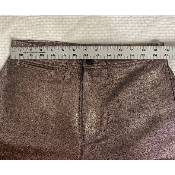 NWT MADEWELL JEANS PANTS 26 ROSEGOLD HOLIDAYS FESTIVE PREPPY CHRISTMAS - Picture 12 of 14